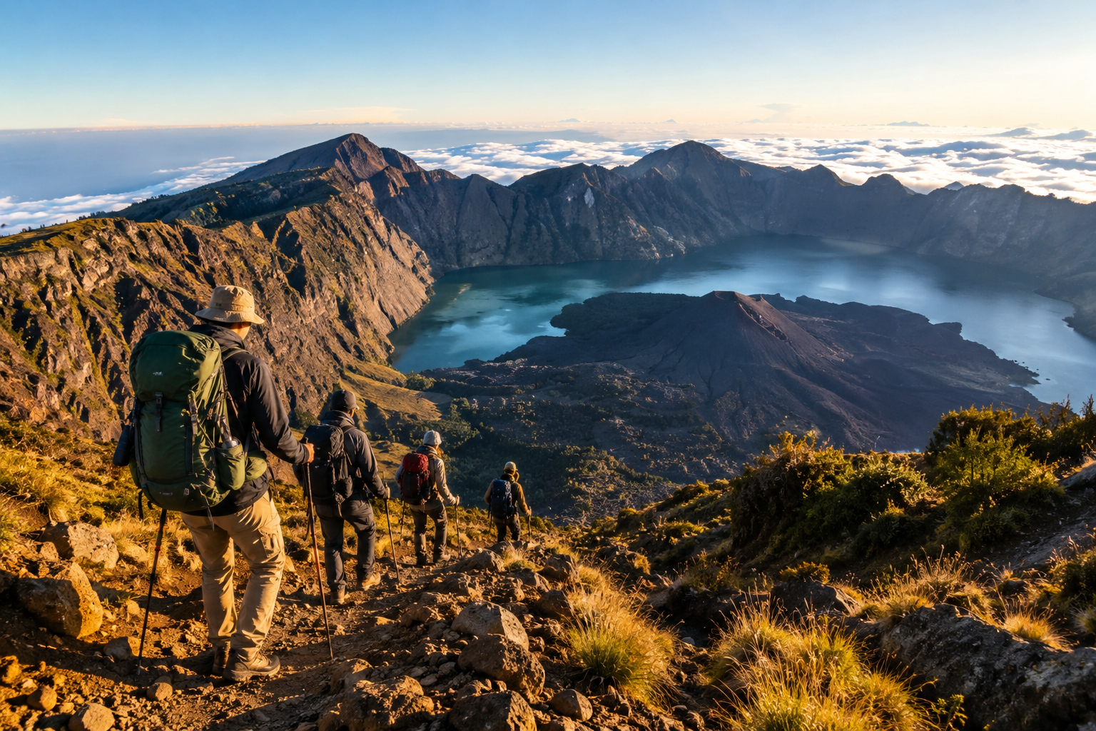 TREKING GUNUNG RINJANI LOMBOK TIMUR